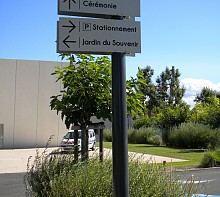 Signalétique COLLECTIVITE Crématorium d'Avignon sign